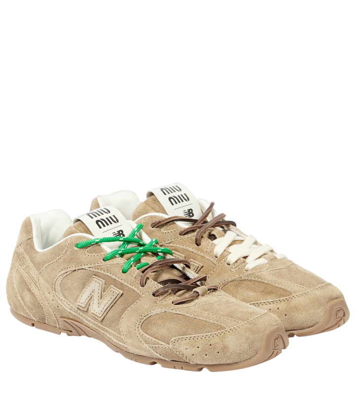 Photo: Miu Miu x New Balance 530 SL suede sneakers