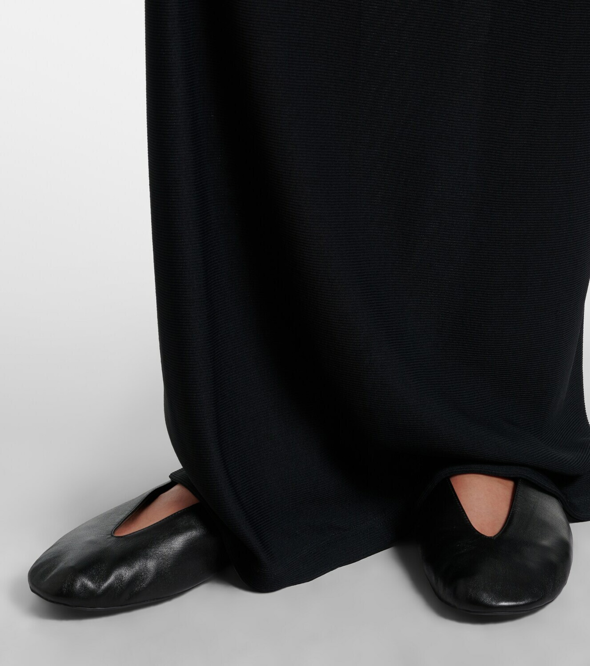 The Row Fay leather ballet flats