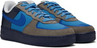 Nike Gray & Navy Stash Edition Air Force 1 Low Sneakers