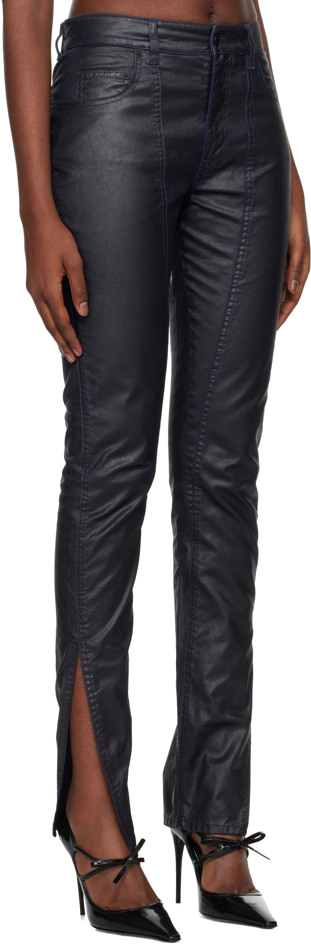 White Tiger Waxed Curve Jeans main image 0