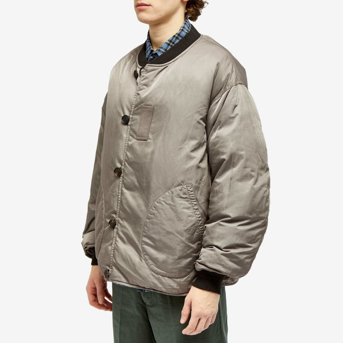 Visvim Men's Corps Down Reversible Jacket in Black Visvim