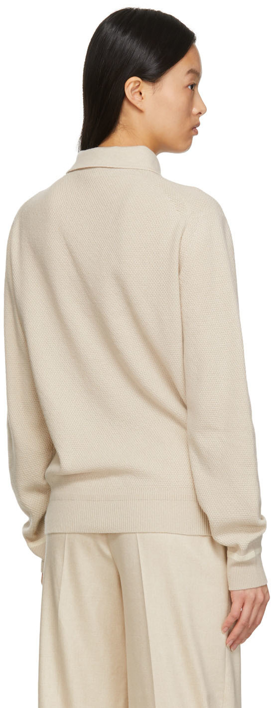 Loro Piana Beige Open Polo
