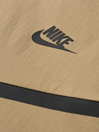 Nike - Tech Logo-Print Stretch-Nylon Hooded Jacket - Brown