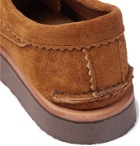 Yuketen - Blucher Rocker Leather Derby Shoes - Brown