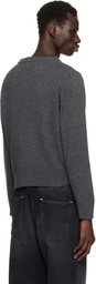 GANNI Gray Graphic Bear Sweater