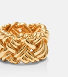 Bottega Veneta Intreccio gold-plated sterling silver ring