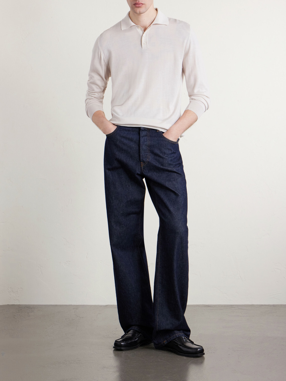 Slowear - Slim-Fit Cashmere and Silk-Blend Polo Shirt - Neutrals