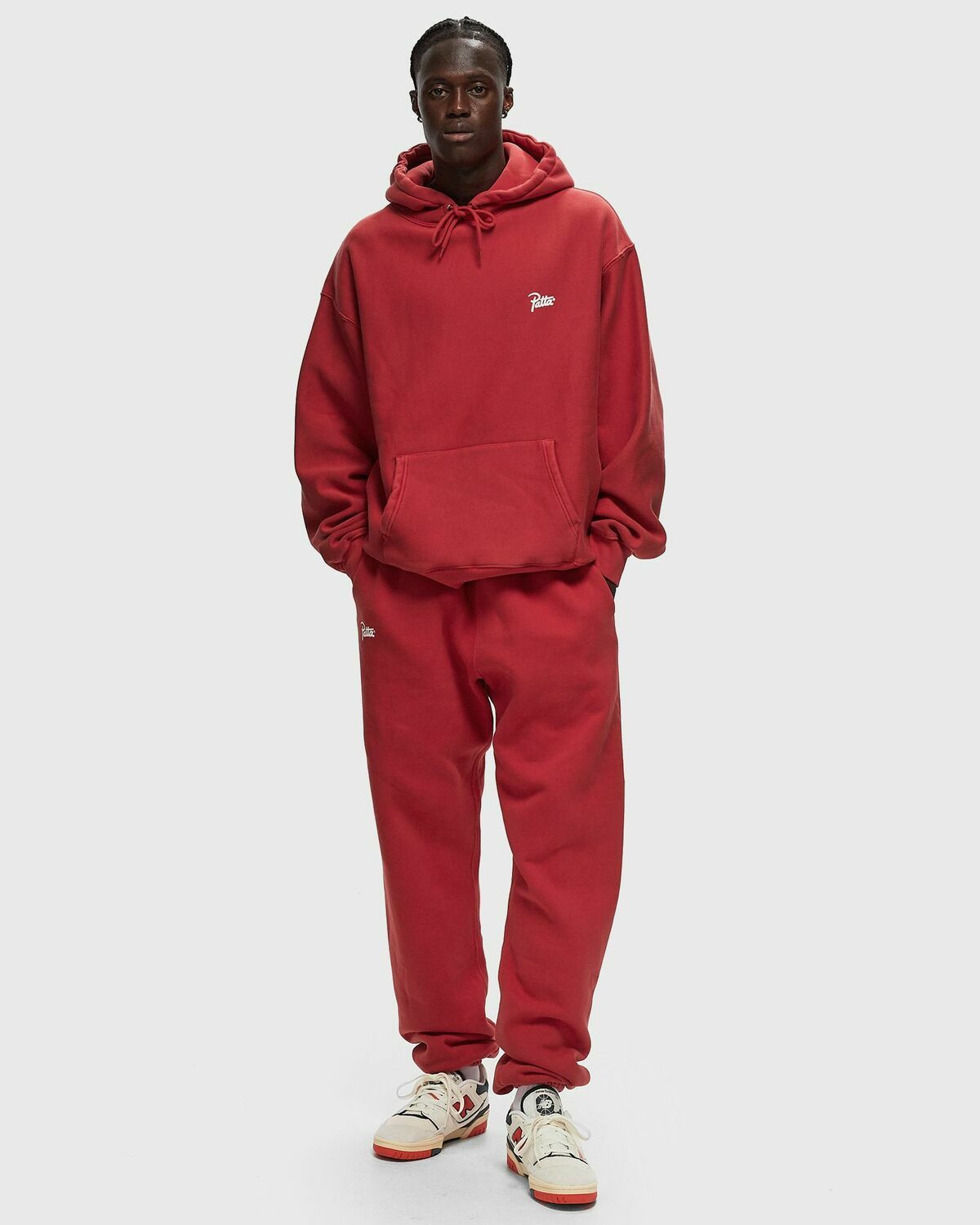 Patta Patta Washed Classic Hooded Sweater Red Hoodies