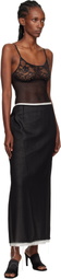 Yasmine Eslami Black Tina Bodysuit