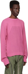 Rick Owens Pink Crewneck Sweater