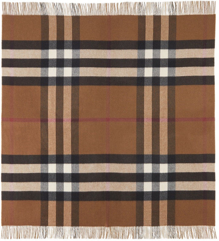 Photo: Burberry Brown Check Cashmere Blanket