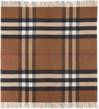 Burberry Brown Check Cashmere Blanket