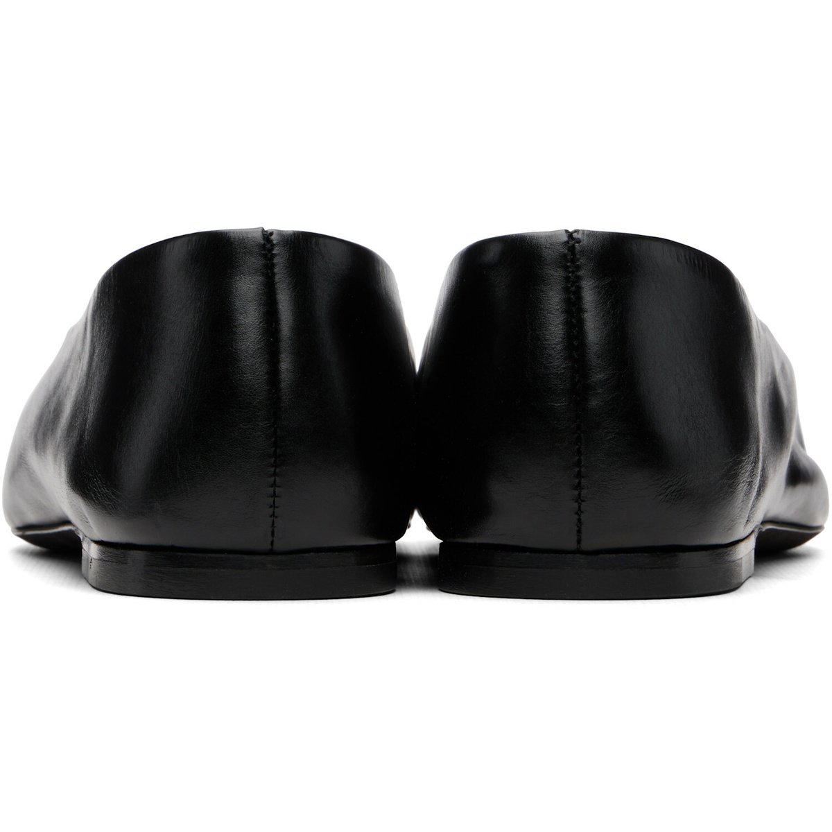 KHAITE Black Marlene Ballerina Flats