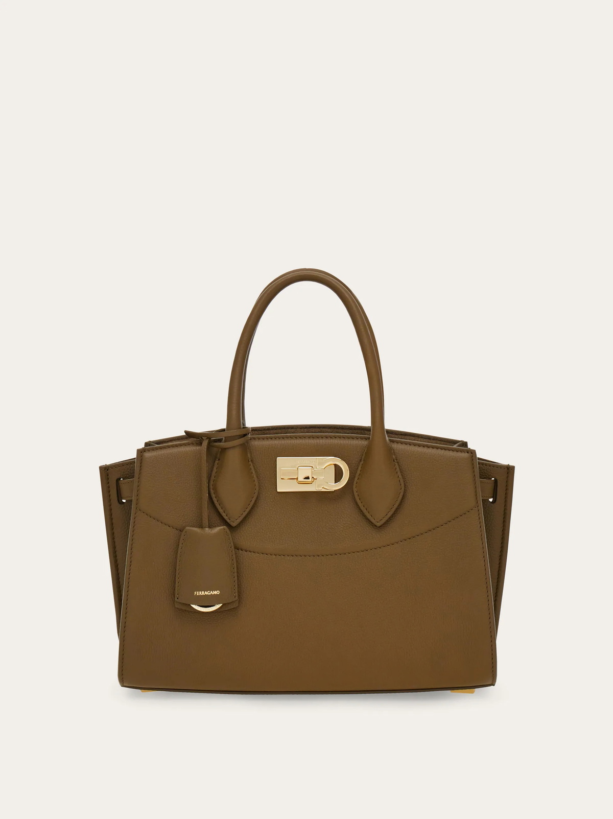 Ferragamo Womens New Ferragamo Studio soft bag (M) in Brown