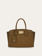 Ferragamo Womens New Ferragamo Studio soft bag (M) in Brown