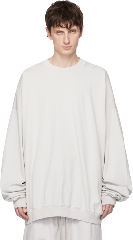 Photo: Rick Owens DRKSHDW Off-White Temple Hun Crewneck Sweatshirt