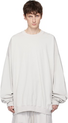 Rick Owens DRKSHDW Off-White Temple Hun Crewneck Sweatshirt