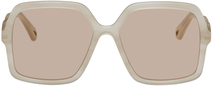 Chloé White Zelie Sunglasses Chloe