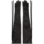 Ann Demeulemeester Black Joris Long Gloves