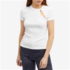 Helmut Lang Women's Rib T-Shirt in White
