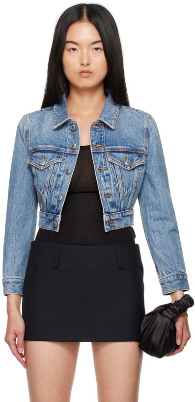 Photo: Alexander Wang Blue Shrunken Denim Jacket