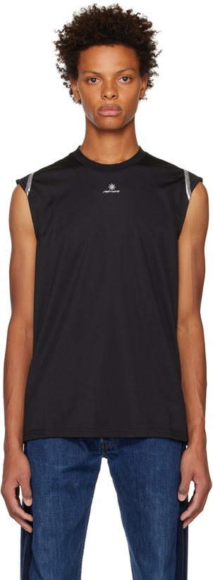 Photo: PALMER Black Cap Sleeve T-Shirt