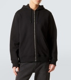 Givenchy Logo cotton fleece zip-up hoodie
