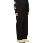 Sasquatchfabrix. Black High Waist Work Pants