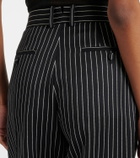 Tom Ford Striped wool and cotton straight pants