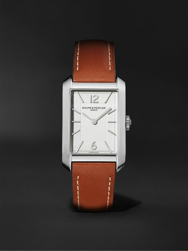 Photo: Baume & Mercier - Hampton 27.5mm Stainless Steel and Leather Watch, Ref. No. M0A10670
