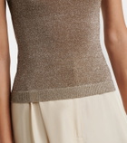 Missoni Knitted lamé tank top