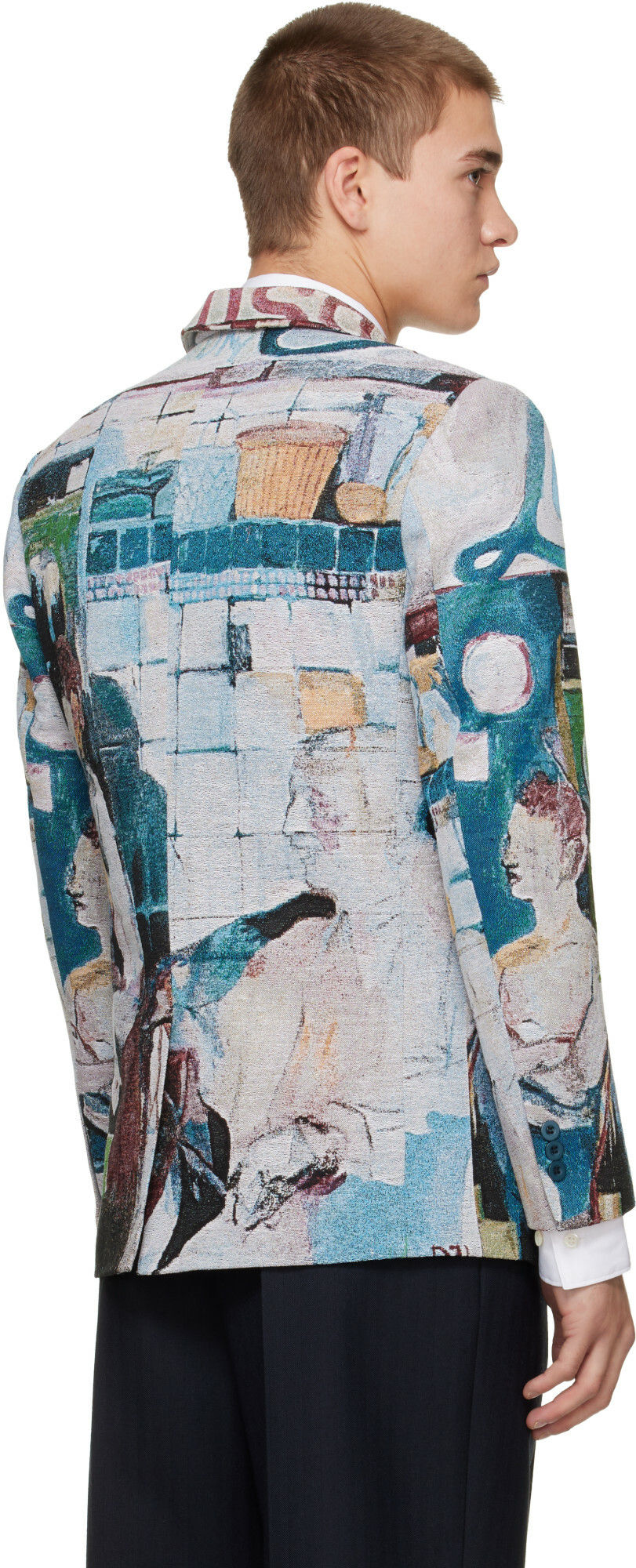 KidSuper Multicolor 'Sunday Mornings' Jacquard Jacket