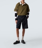 Simone Rocha Layered ruffled cotton jersey polo shirt