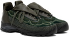 Kiko Kostadinov Green & Khaki Chalice Lace Up Sneakers