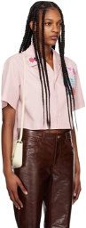 Marni Pink Flower Patches Shirt