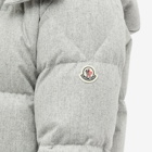Moncler Men's Tarentaise Sherpa Lined Flannel Down Jacket in Grey