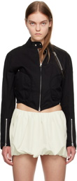 OPEN YY SSENSE Exclusive Black Biker Jacket