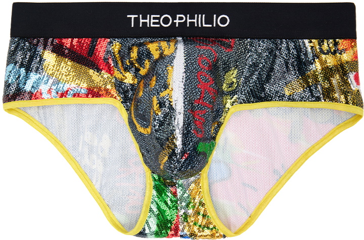 Photo: Theophilio SSENSE Exclusive Multicolor Grafitti Briefs