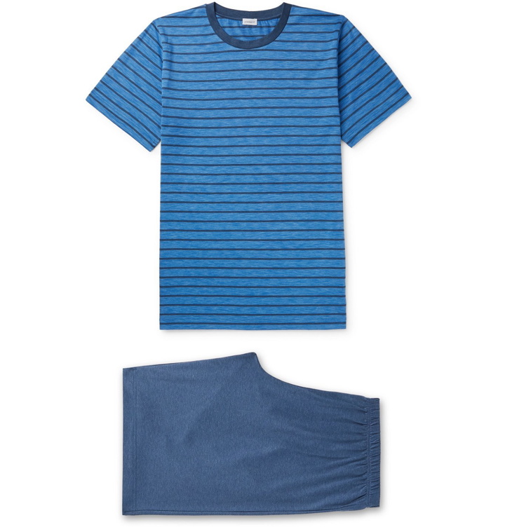 Photo: Zimmerli - Cotton-Jersey Pyjama Set - Blue