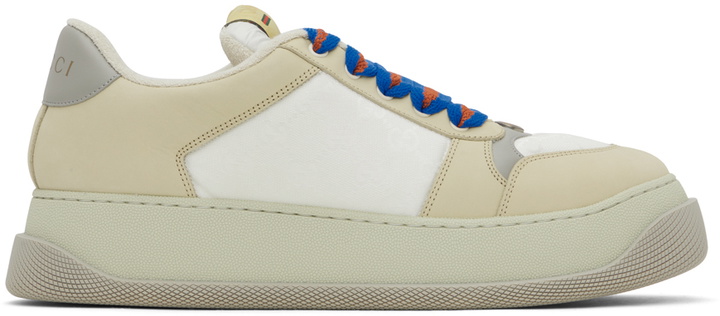 Photo: Gucci Beige Screener GG Sneakers