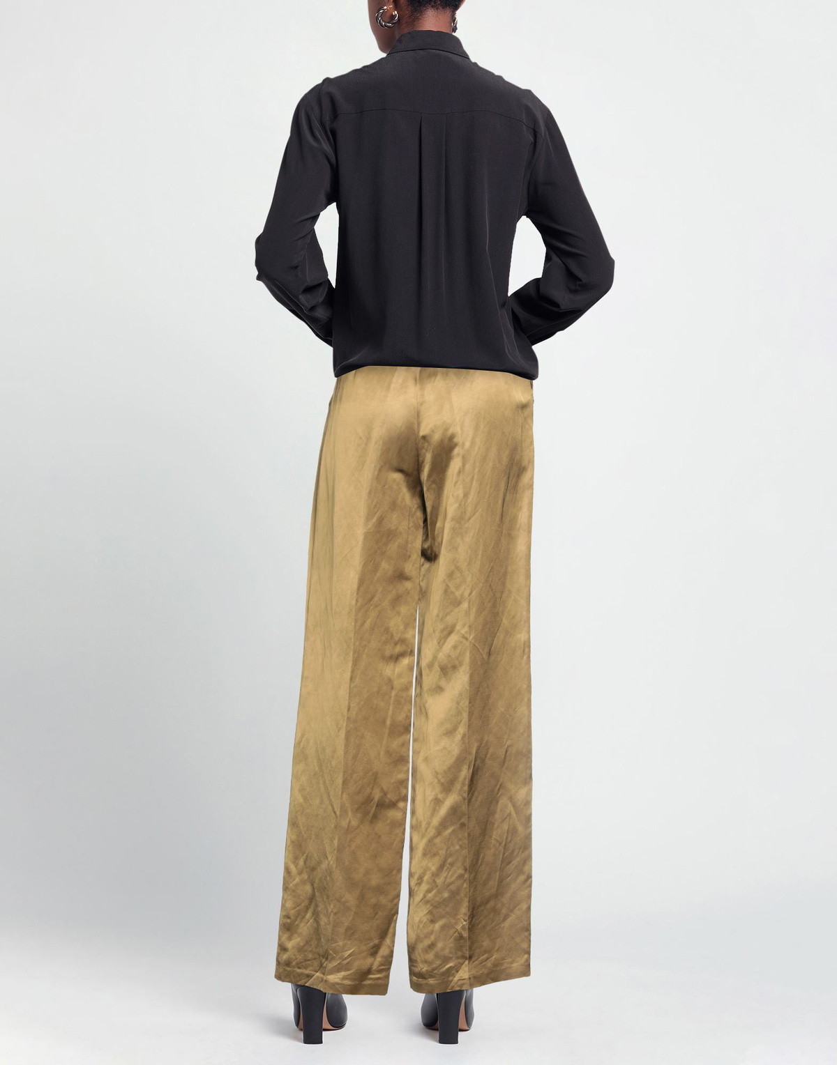 Manila Grace Womens Pants in Military green