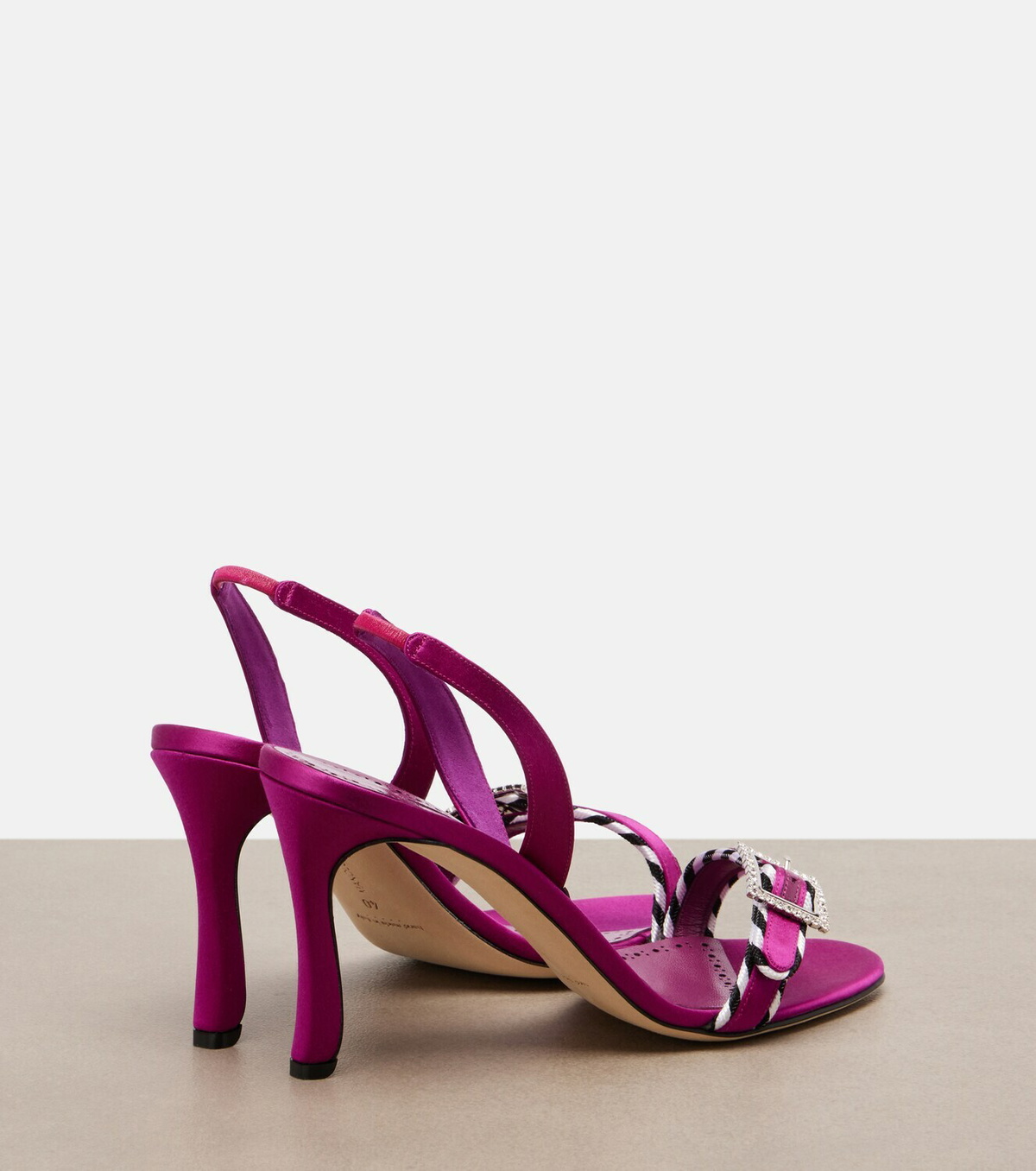 Manolo Blahnik Sumbasan embellished satin sandals