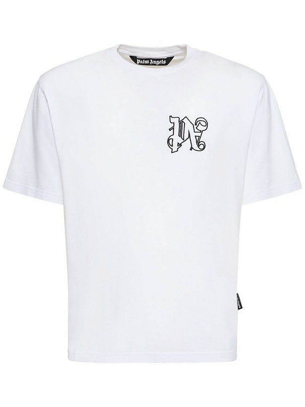 Photo: PALM ANGELS - Monogram Cotton T-shirt