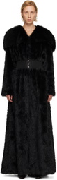 Nicklas Skovgaard SSENSE Exclusive Black Lily Faux-Fur Coat