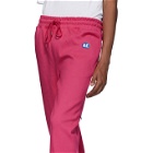 ADER error Pink Stone Logo Track Pants
