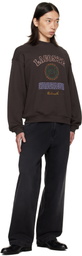 Lacoste Brown Embroidery Fleece Heritage Sweatshirt