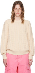 Acne Studios Beige Cable Sweater