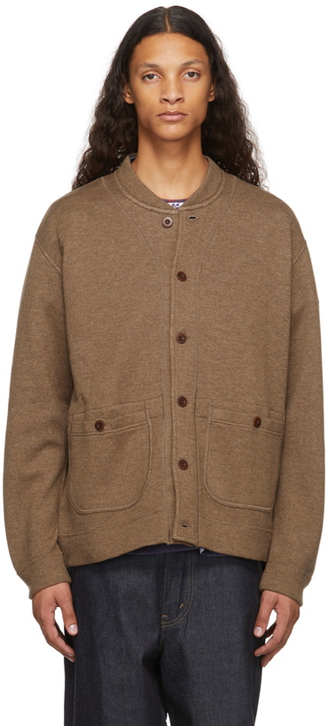 Photo: Junya Watanabe Brown Varsity Cardigan