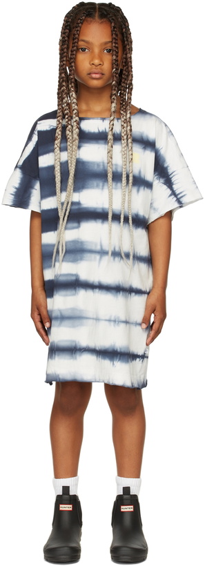 Photo: Repose AMS Kids Blue & White Tie-Dye T-Shirt Dress