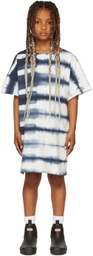 Repose AMS Kids Blue & White Tie-Dye T-Shirt Dress